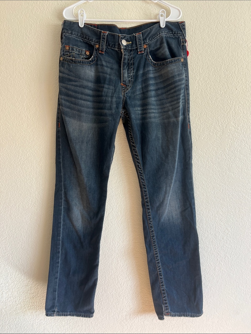 True Religion Dirty Barn Slim Old Multi Wheat Jeans